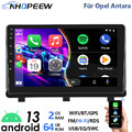 9" Android 13 64GB Apple Carplay GPS NAVI WIFI FM RDS Für Opel Antara Autoradio