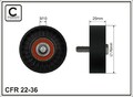 CAFFARO 22-36 Umlenkrolle Keilrippenriemen 76mm für VW Golf IV Schrägheck (1J1)