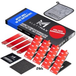 KLETTMAX® Magnetischer Kennzeichenhalter – für Alu-, Wechsel- & 3D-Schilderwetterfest & unsichtbar für 2 Kennzeichen ✅
