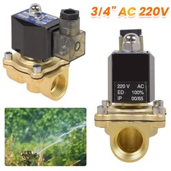 Magnetventil Messing 1/2" 3/4" 1"G 0-10 Bar NC Stromlos Geschlossen 230V Ventil