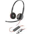 HP Poly Blackwire C3220 Over Ear Headset kabelgebunden Stereo Schwarz Headset,