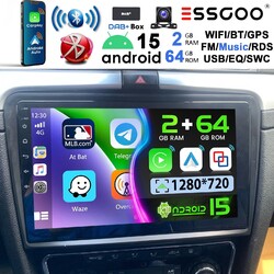 DAB Für Skoda Superb II 3T4 2008-2015 64G Android15 Autoradio Carplay GPS FM KAM