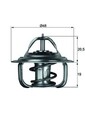 MAHLE Thermostat, Kühlmittel TX 1 92D für AUDI CHEVROLET CHRYSLER DAEWOO
