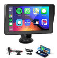 7 Zoll Autoradio Tragbar Touchscreen GPS Wireless Apple CarPlay Android Auto BT