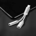 2 in 1 Typ C auf 3,5 mm und Ladegerät Kopfhörer-Audiobuchse USB-C-Kabeladapter