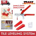 1000 Laschen + 200 Keile +Zange Fliesen Nivelliersystem Verlegehilfe Verlege Set