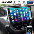 1+32GB Carplay Android 15 Autoradio GPS Navi WIFI Für Peugeot 208/2008 2012-2018