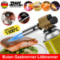 Lötbrenner Bunsenbrenner Lötlampe Butangasbrenner Aufsatz mit Piezo-Zündung NEU