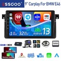 DAB+ 32G Android 14 Autoradio Carplay GPS Nav Kam Für BMW 3er E46 318 320 325 M3