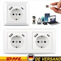 USB Typ C-Steckdose Schuko Wandsteckdose Unterputz für Gira System 55, Jung uvm、