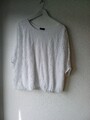Damen-Schlupfbluse,   S S V          Gr. 48 - getr.- weiß- 3/4 Arm -
