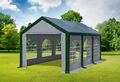 Partyzelt 3x6m Grün Grau PVC Festzelt Pavillon wasserdicht Profi Modular Event