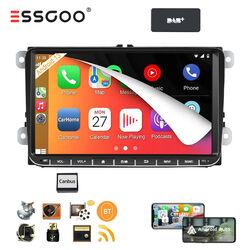 DAB+ Autoradio Carplay Android 13 GPS NAV RDS Für VW GOLF 5 6 Touran Polo Passat