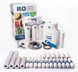 7 Stufen Umkehrosmose Anlage + 3 Jahre Ersatzfilter Kartuschen SetTÜV ZERTIFIZIERTE LINIEN FILTER BPA FREI TANK 3,2 GAL