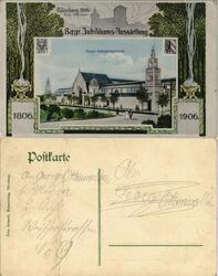 Nürnberg Bayerische Jubiläums Ausstellung Industriegebäude 1906