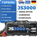 TOPDON JS3000 Auto KFZ Starthilfe Jump Starter Booster Powerbank 24000mAh 3000A