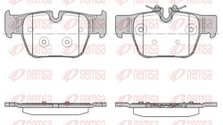 Bremsbelagsatz Scheibenbremse REMSA 1868.00 für BMW 2er F44 1er F40 X2 F39 116