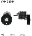 SKF Spannrolle, Keilrippenriemen VKM 31034 für AUDI VW