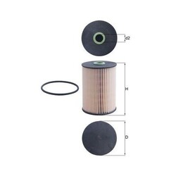 1x Kraftstofffilter MAHLE KX 228D passend für AUDI SEAT SKODA VW CUPRA