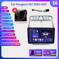 Android 13 Autoradio Für Peugeot 307 2002-2013 GPS NAV 4G LTE 6+64G Carplay +Kam
