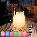 Solar LED Tischlampe Tischleuchte Lampe Tisch Leuchte USB Outdoor Außen Garten