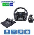 Gaming Lenkrad Gs850-X Racing Schalthebel 3-Pedale Set PS 4-3 Xbox PC ..