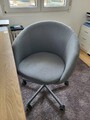 IKEA SKRUVSTA Schreibtischstuhl Drehstuhl Bürostuhl Sessel, Hell-grau