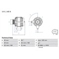 Bosch Lichtmaschine für Audi Seat Skoda VW