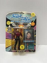 1993 Star Trek The Next Generation Commander William T. Riker Actionfigur LESEN