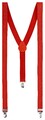 Hosenträger Herren Y-Form 3 Clips Herren Hosenträger Damen  in rot