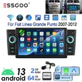7" Autoradio 64G Für Fiat Grande Punto 2007-2012 Linea Carplay Android 14 GPS BT