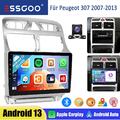 1+32G Carplay Für Peugeot 307 2007-2013 Android13 Autoradio GPS Navi BT WIFI KAM