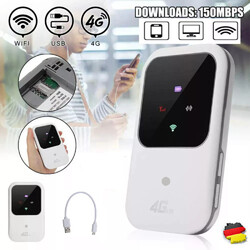 NEU 4G LTE Tragbare Mobiler Wireless WLAN Router Hotspot WiFi Modem SIM Karte