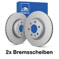 2x ATE Bremsscheibe Vorne 24.0112-0106.1 für Audi VW SEAT