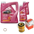 MAHLE Ölfilter 6 L MANNOL Legend+Ester 0W-40 passend für Opel Corsa B 73 78 79 