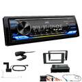 JVC KD-X472DBT Media Autoradio Bluetooth DAB+ Alexa für Audi A3 vollaktiv Bose