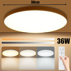 RGB LED Deckenlampe Deckenleuchte Dimmbar mit Fernbedienung 36W Wohnzimmer Lampe