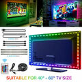 4x LED Backlight TV Hintergrundbeleuchtung USB Lichtstripe Streifen RGB SMD 5050