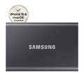 SAMSUNG Portable SSD T7 PC/Mac Festplatte, 1 TB SSD, extern, Titan grey
