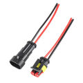 10x Auto Stecker Steckverbindung Steckverbinder 2-Polig Wasserdicht KFZ-Kabel