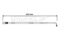 Belagverschleißsensor Vorderachse Scheibenbremse TX 30-68 TOMEX Brakes für BMW 1