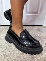 DAMEN PLATEAU HALBSCHUHE BEQUEM ARBEIT BÜRO PUMPS EDEL BROGUE SCHUHE GRÖßE