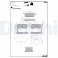 1x ORIGINAL® Delphi Bremsbelagsatz, Scheibenbremse Vorne für Citroën C-ZERO