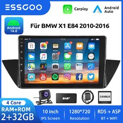 DAB+ KAM Für BMW X1 E84 2010-2016 10" Android 14 Autoradio GPS Navi Bluetooth FM