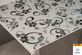 Tischfolie Tischdecke Schutzfolie mit Muster 2mm Transparent Klar Weich-PVC