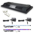 LED ZooPaul Aquarium Abdeckung Schwarz Beleuchtung 80x35cm mit Pflanzenlicht