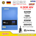 6200W Hybrid MPPT Solar Wechselrichter Off Grid 500V Inverter Reine Sinuswelle