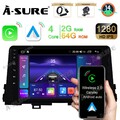DAB+ Android 14 Autoradio Carplay BT 5.0 GPS Navi Kam Für Kia Picanto 2017-2023