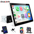 10.1" 1Din Drehbar Autoradio Wireless CarPlay Android Auto Bluetooth USB FM +Kam