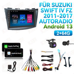 2GB+64GB Android 13 Für Suzuki Swift IV FZ 2011-2017 Autoradio CarPlay GPS Navi